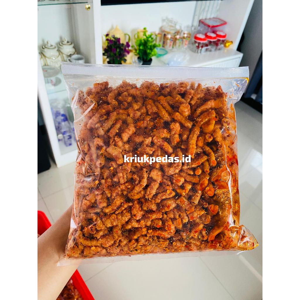 

usus crispy/keripik usus ayam crispy pedas daun jeruk 1kg 250gr 500gr 100gr