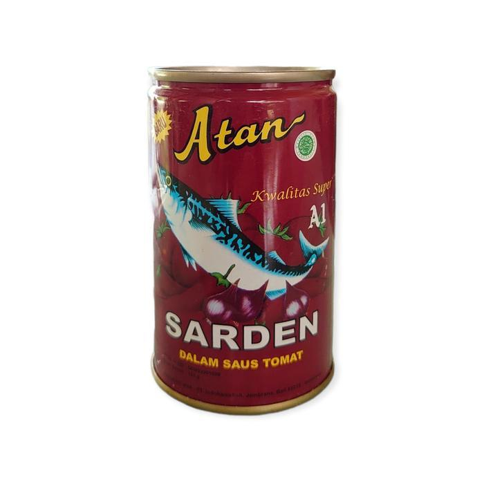 Atan Sarden Saus Tomat 155g - Sarden Kaleng Atan Saus Tomat