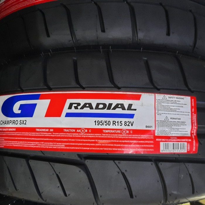 GT Radial Champiro SX2 195/50 R15 Ban Mobil Balap Drag Semi Slick