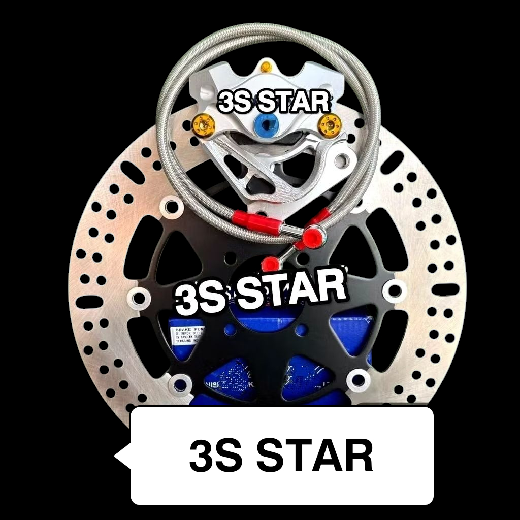 PAKET KALIPER SWITS DEPAN 2 PISTON DISC 260MM JUPITER Z, VEGA OLD, FIZR, JUPITER BURHAN