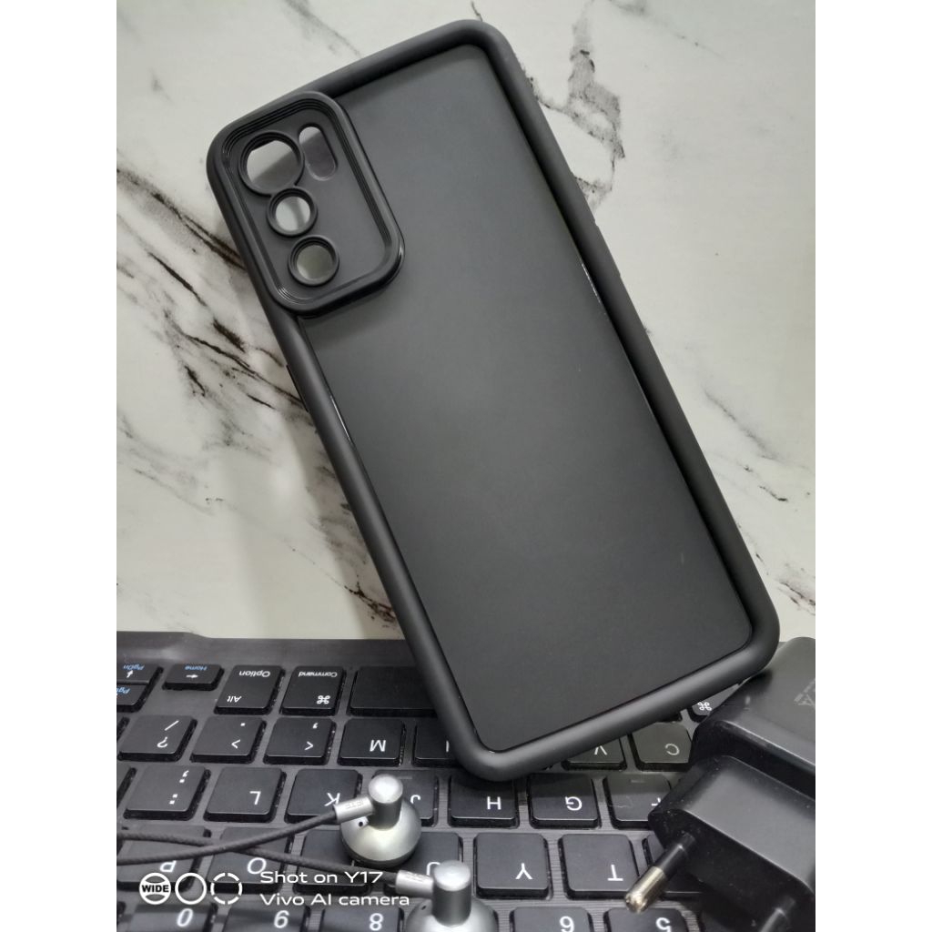Case OPPO RENO6 5G matte black procam softcase premium berkualitas elegan dan mewah