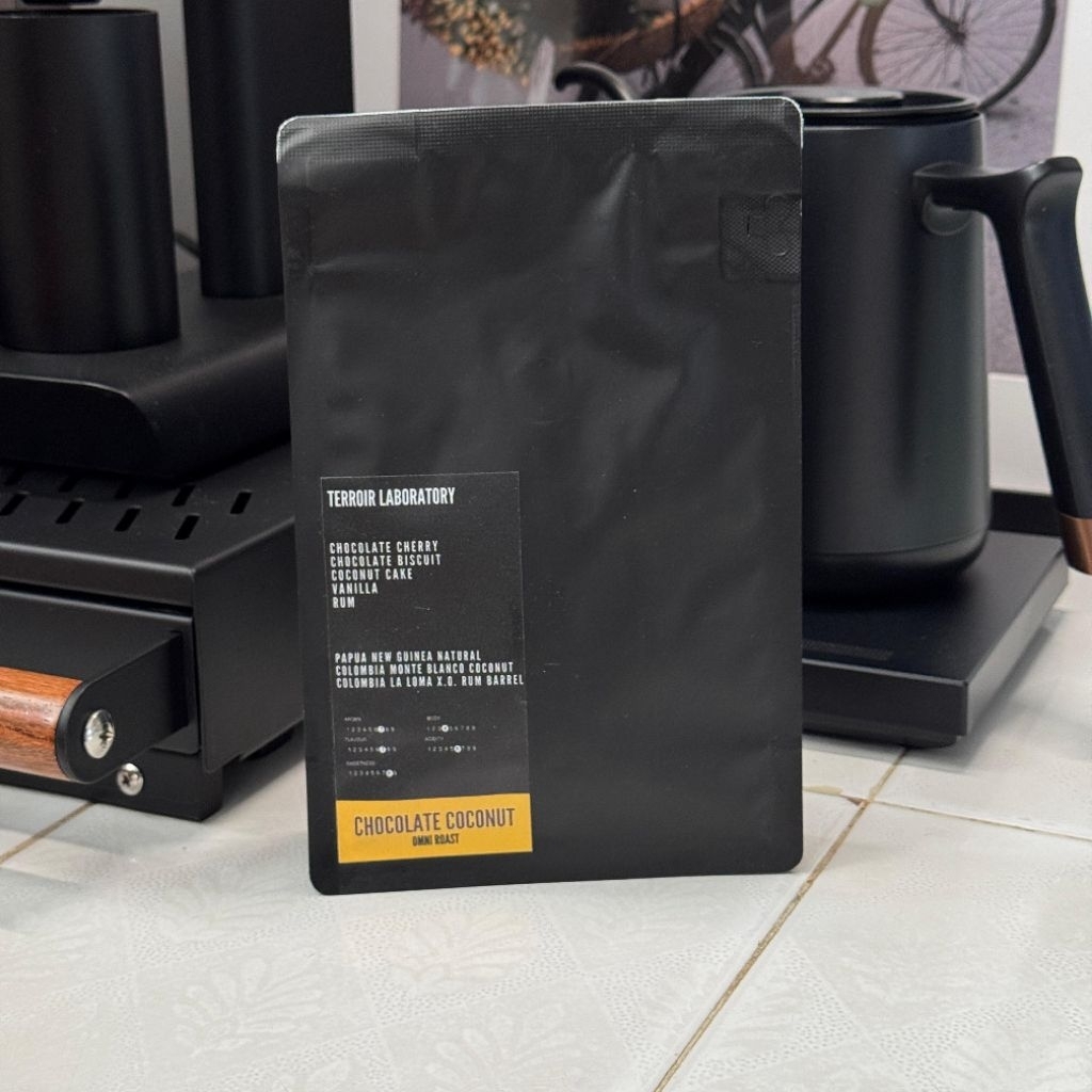 

Terroir Laboratory - Chocolate Coconut Omni Roast Coffee 100gr Kopi