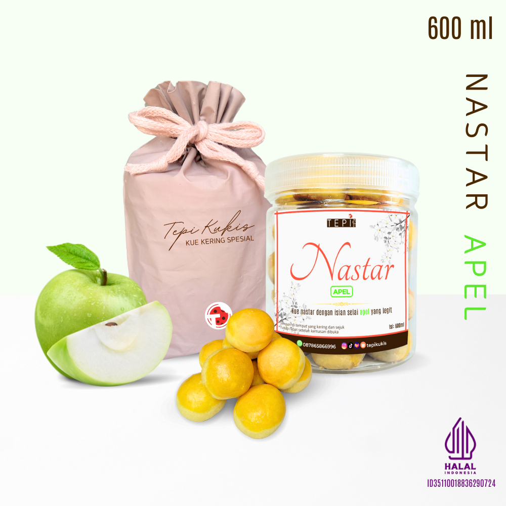 

Kue Nastar Apel Lumer Toples 600ml