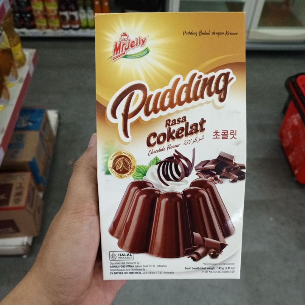 

Mr jelly pudding rasa coklat 145g