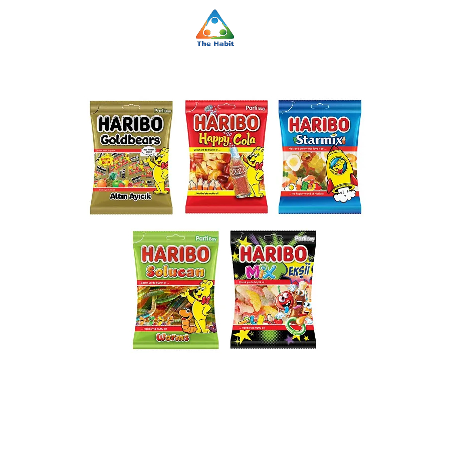 

(The Habit) Haribo Happy Cola Gummy Candy Permen 160 Gr/80gr