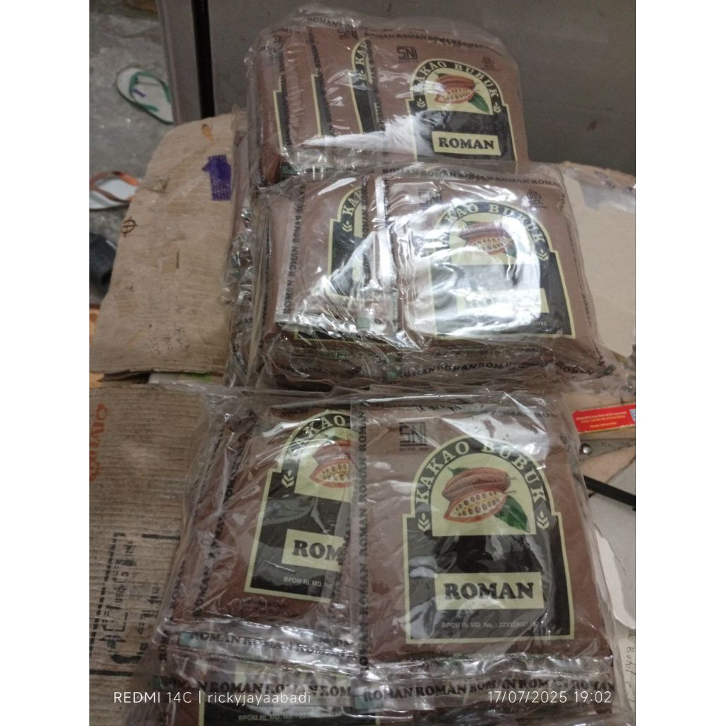

Cocoa Powder Coklat Bubuk Roman Kemasan 35 gr Pack