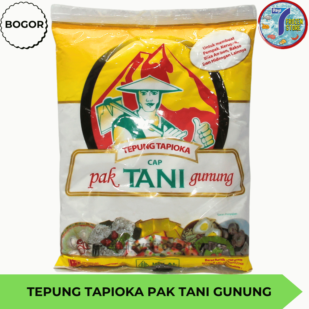 

Tepung Tapioka | Tepung Kanji Cap Pak Tani Gunung Agung