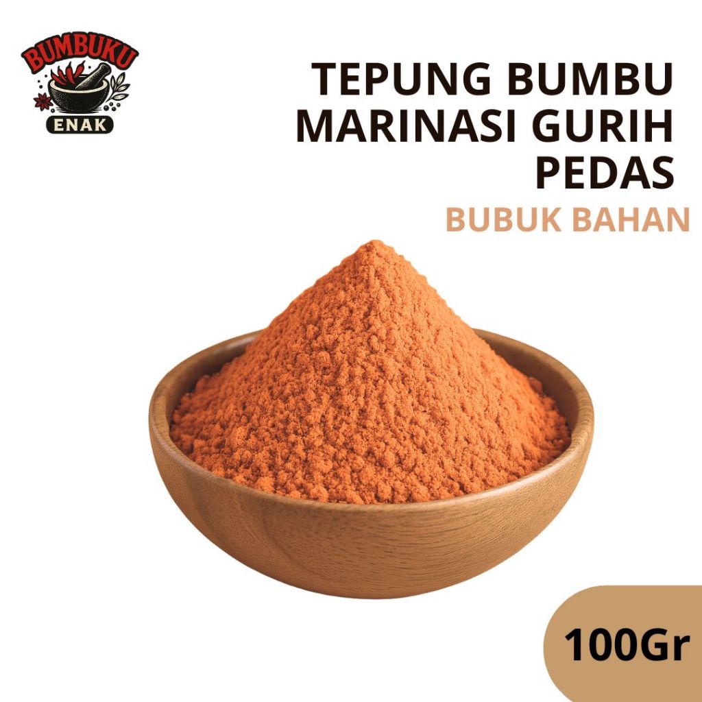 

Tepung Bumbu Marinase Gurih Pedas 100gr – Non MSG | Pedas Nikmat Meresap Sempurna