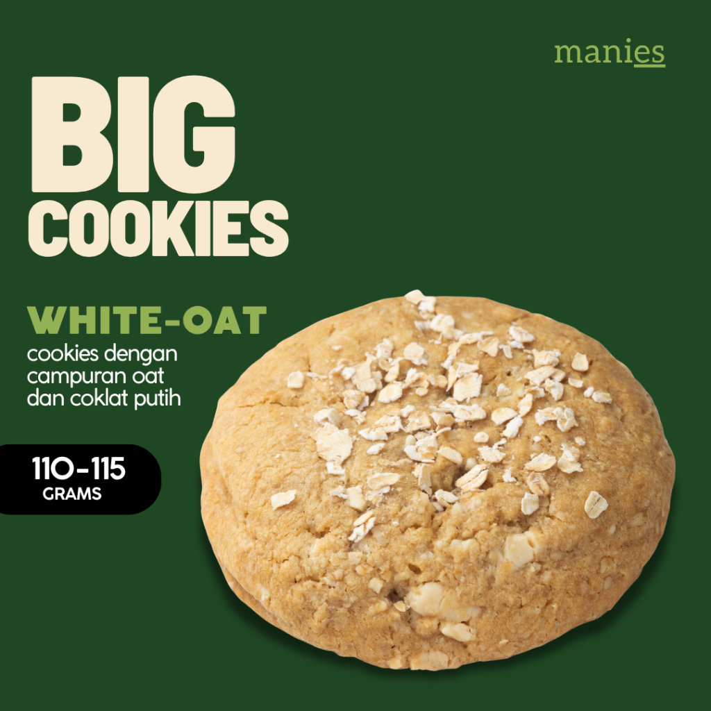 

BIG COOKIES WHITE OAT - maniesbyrika