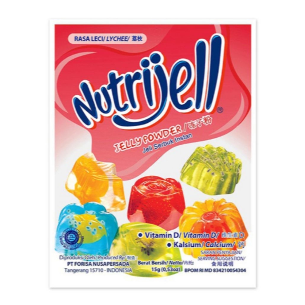 

Nutrijell Jeli Serbuk Instan Leci 15g