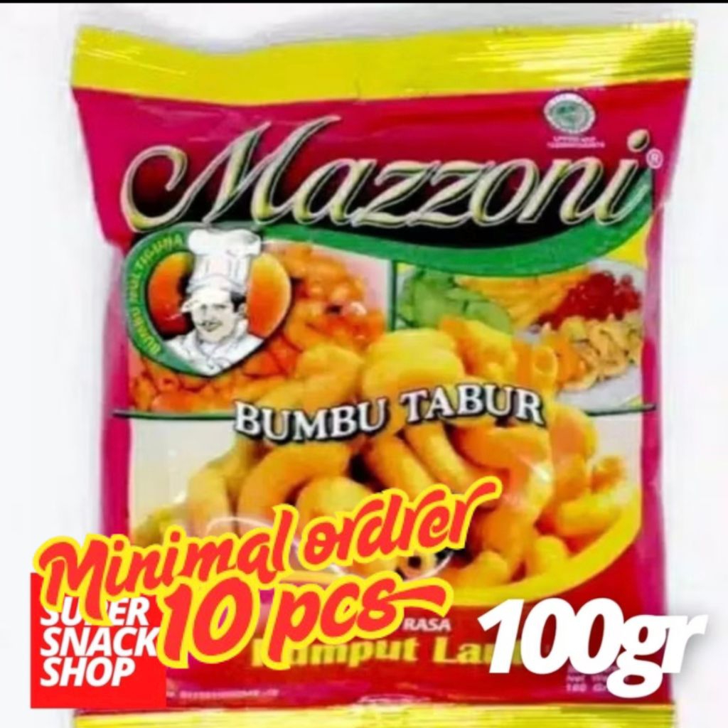 

BUMBU TABUR INSTANT / BUMBU MASAK / BUMBU MASAKAN / BUMBU TABUR ANEKA RASA SERBA GUNA MAZZONI 100 GR (minimal 10 pcs)