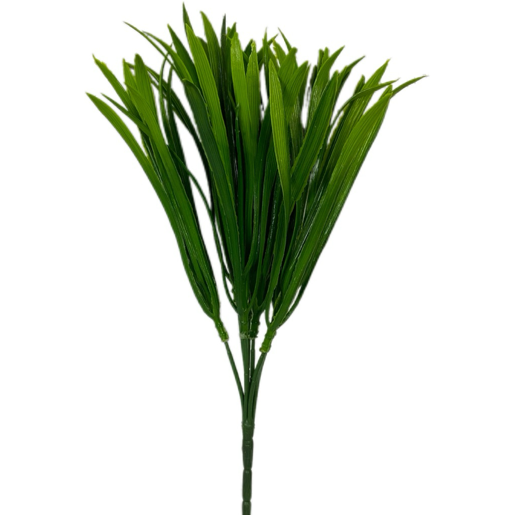 Rumput kucai plastik palsu dekorasi pot