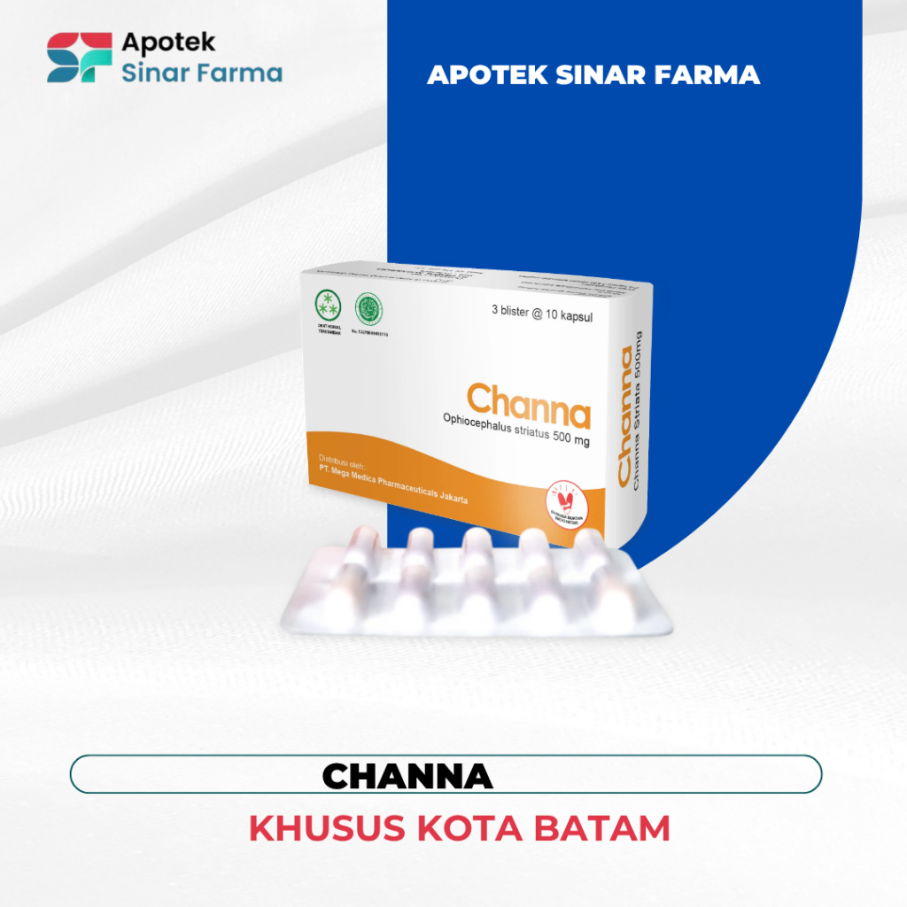 CHANNA KAPSUL IKAN GABUS/ CHANNA ISI 10 KAPSUL