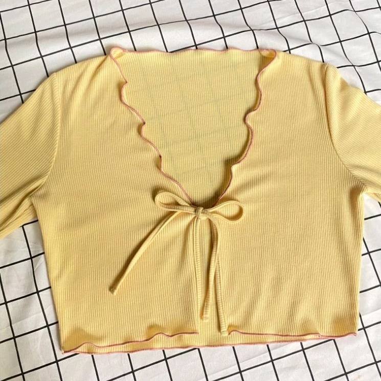 PRELOVED cardigan knit baby yellow