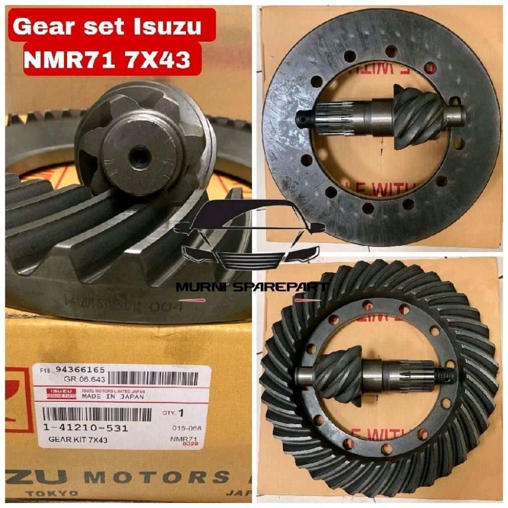 Gear set gigi Set Isuzu NMR71 7x43 6 41210-531