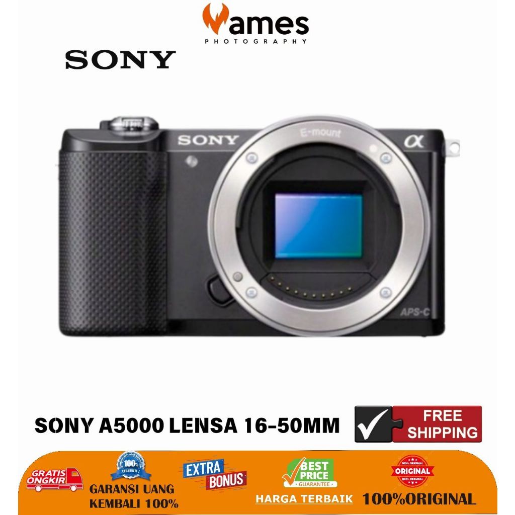 Sony A5000 Body Only Kamera Mirrorless Original Termurah Bergaransi - Tanpa Lensa -Likenew