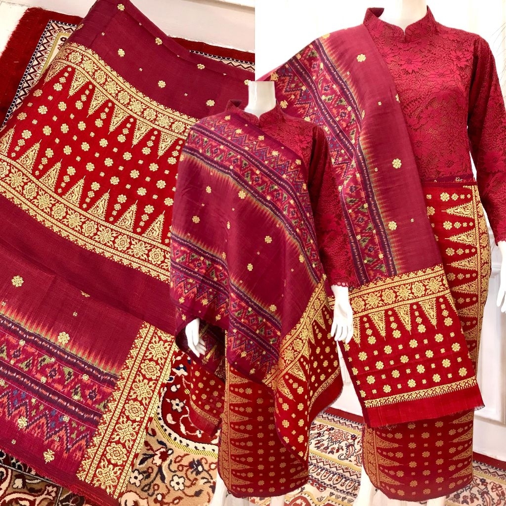 SONGKET PAPAN SEKEPING POLOS TAWUR PANJANG