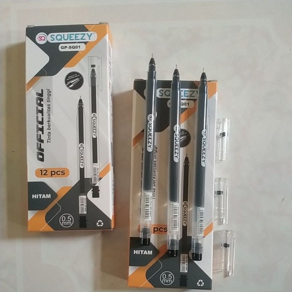 

PULPEN GEL SQUEEZY ISI 12 PCS