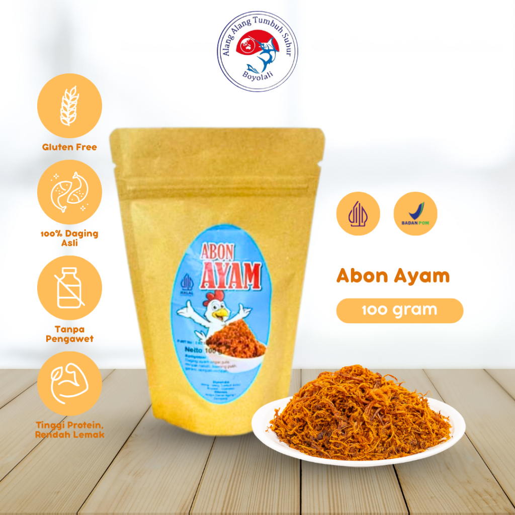 

Abon Ayam Rasa Original Lauk Siap Saji Homemade Pouch 100gr