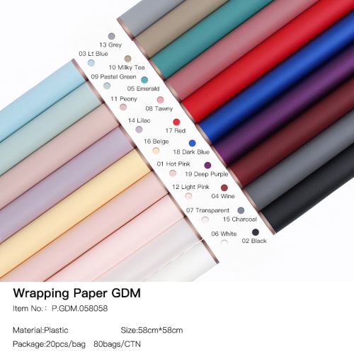 

[20 LEMBAR] KERTAS BUKET BUNGA | FLOWER WRAPPING PAPER | CELLOPHANE | LIST GOLD VARIAN