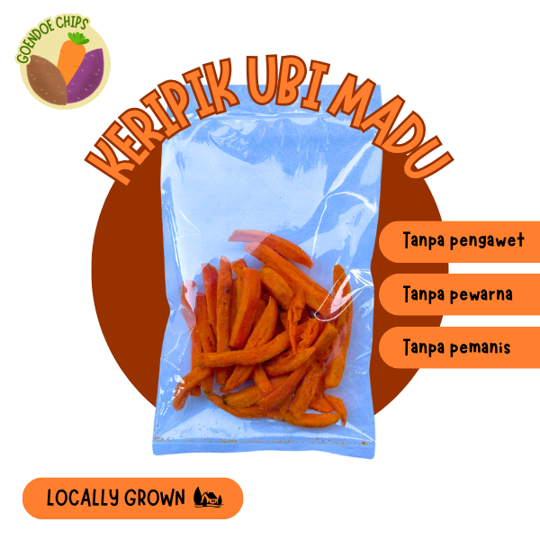 

Keripik Ubi Madu 100 Gr Goendoe Chips - Cemilan Khas Batu Malang