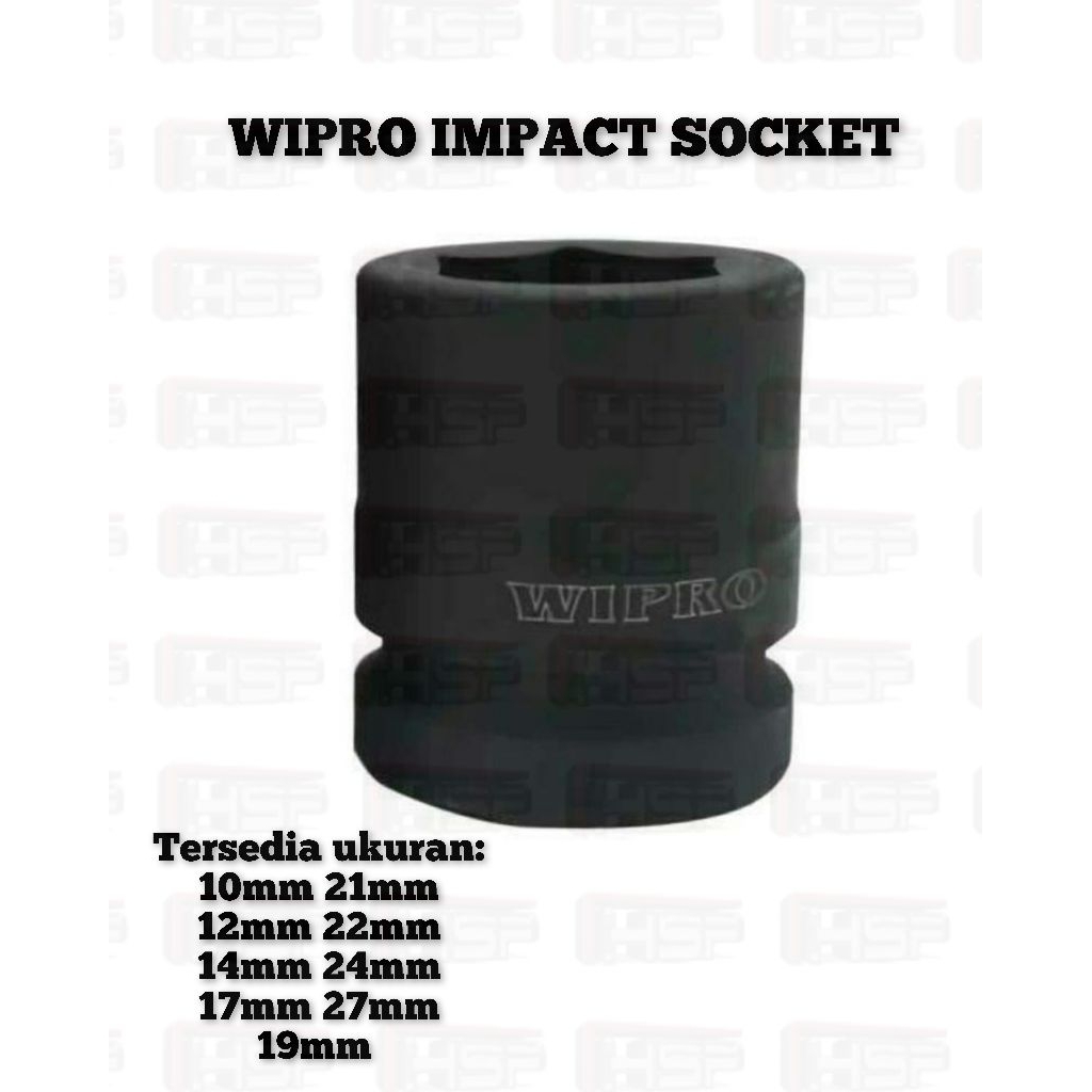WIPRO IMPACT SOCKET BERBAGAI UKURAN KUNCI SOCK IMPACT