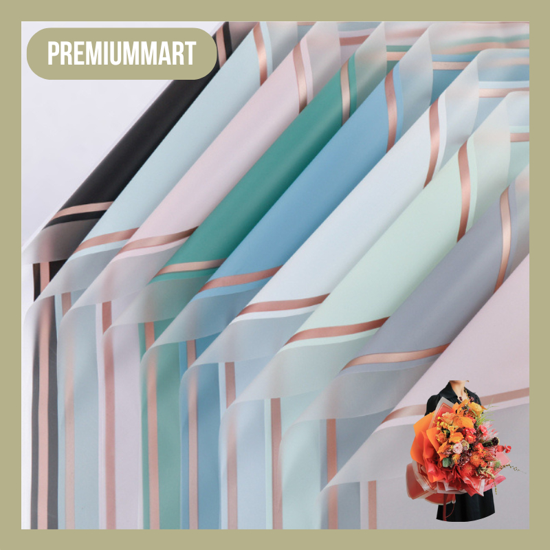 

20 Lembar Kertas Buket Bunga Cellophane Transparent Edge / Kertas Cellophane Buket KB05