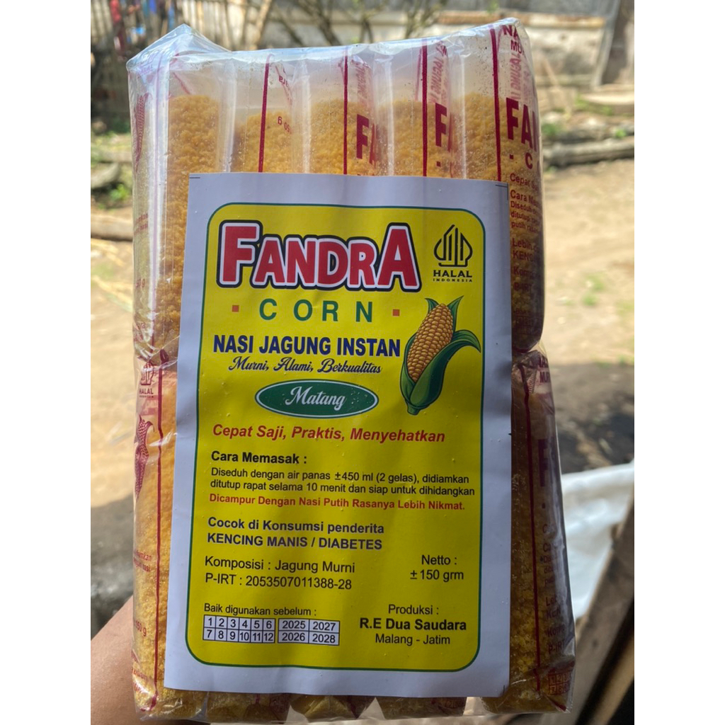 

Beras jagung instan/gerit