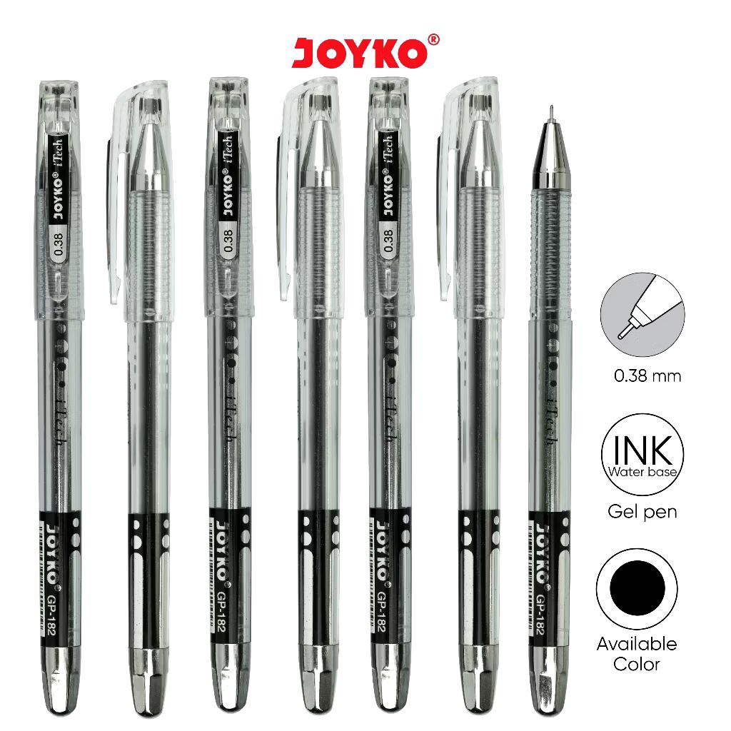 

Joyko GP-182 iTech | Gel Pen | Pulpen | Pena | Gelpen 0.38mm