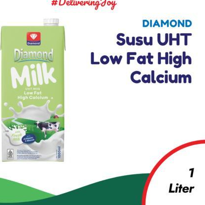 

Diamond Milk Susu UHT Low Fat High Calcium 1 L