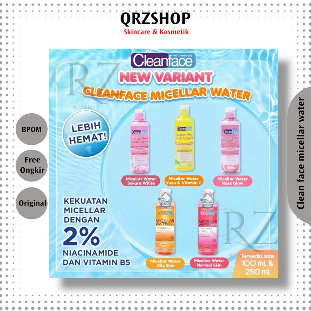 Purbasari Cleanface Micellar Water 100ml & 250ml / Micellar Water waterprof