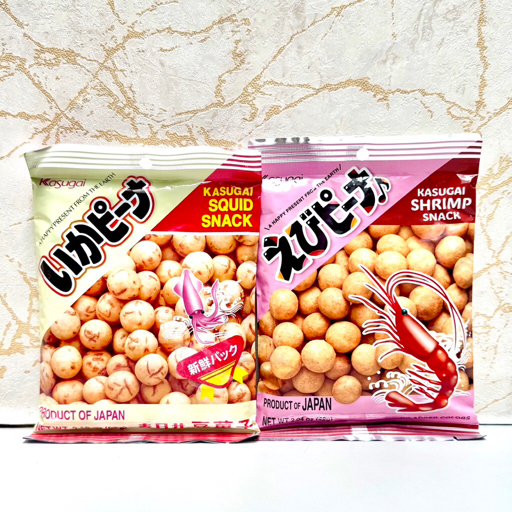 

Kasugai Shrimp Squid Ebi Ika Peanut Kacang Snack Japan