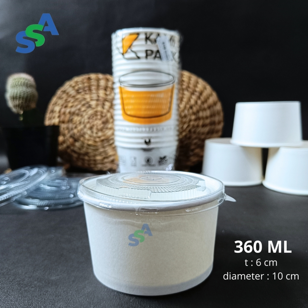 PAPER BOWL PUTIH KAMI ATAU NESTO TANPA TUTUP / PAPER BOWL PUTI TANPA TUTUP