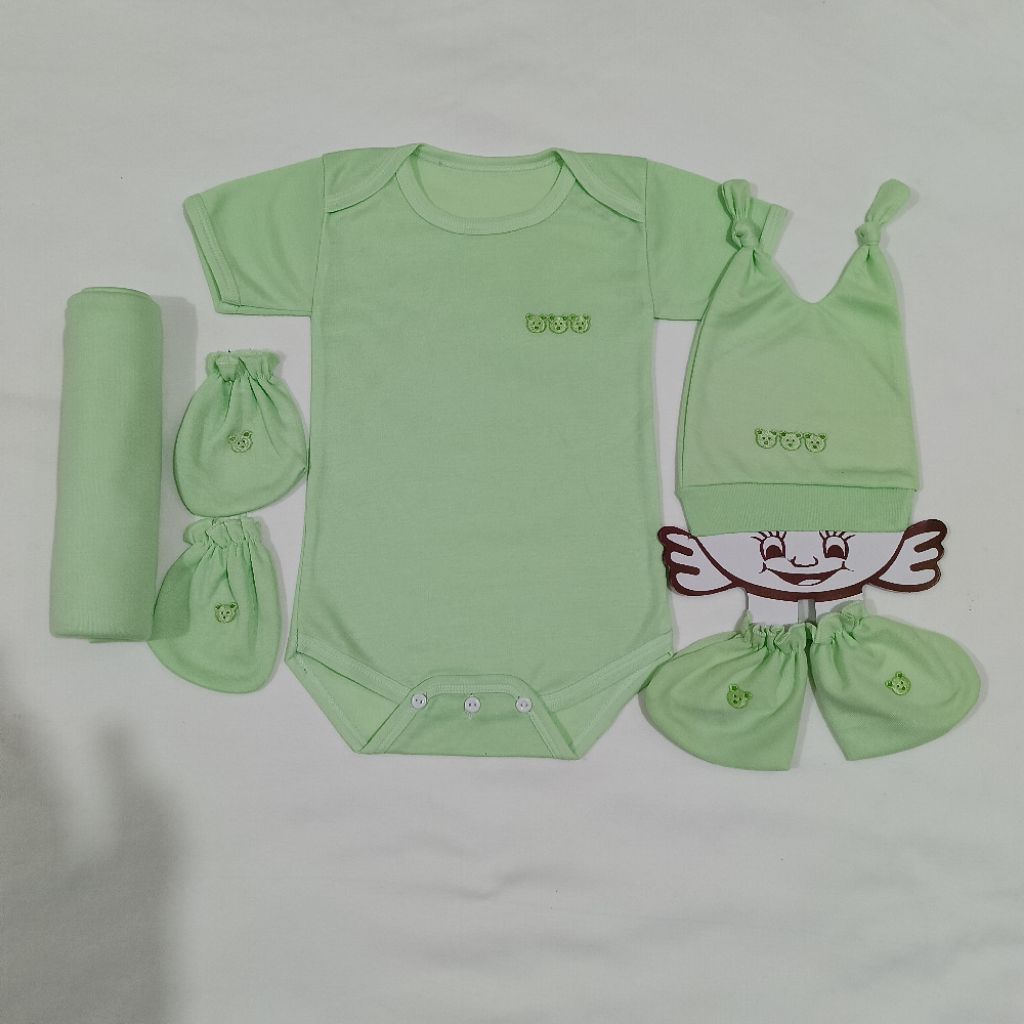 jumper bedong set topi sarung tangan kaki pengikat karet