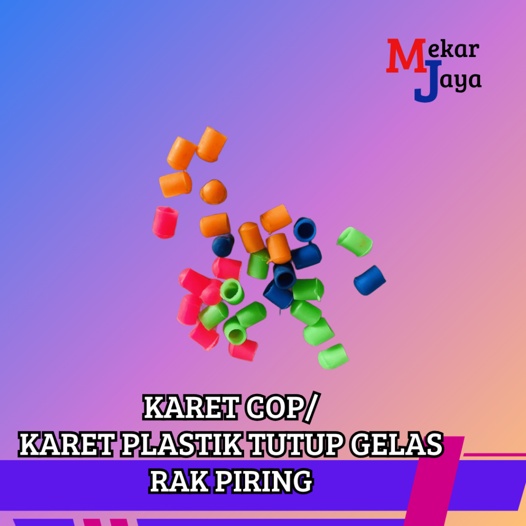 KARET PLASTIK COP GELAS/ TUTUP GELAS RAK PIRING