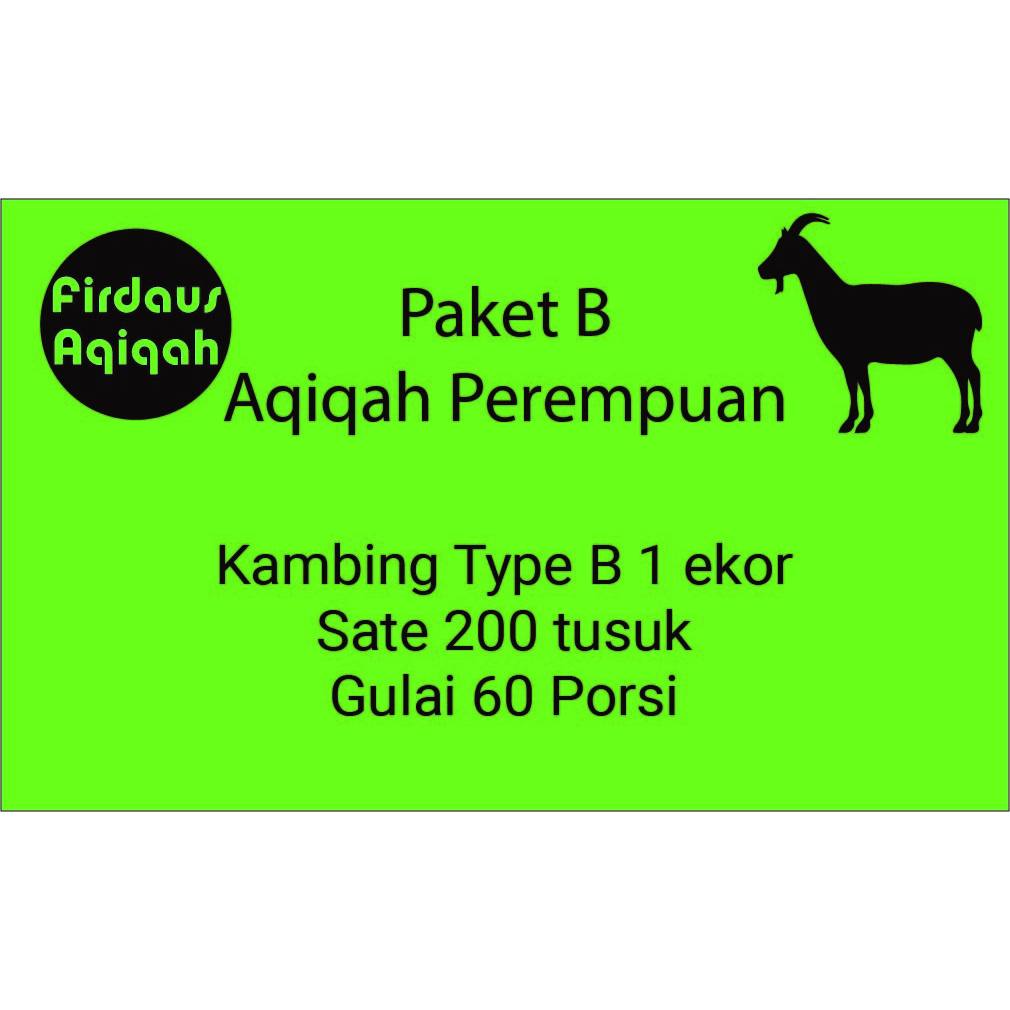 

Paket Aqiqah Type B Perempuan