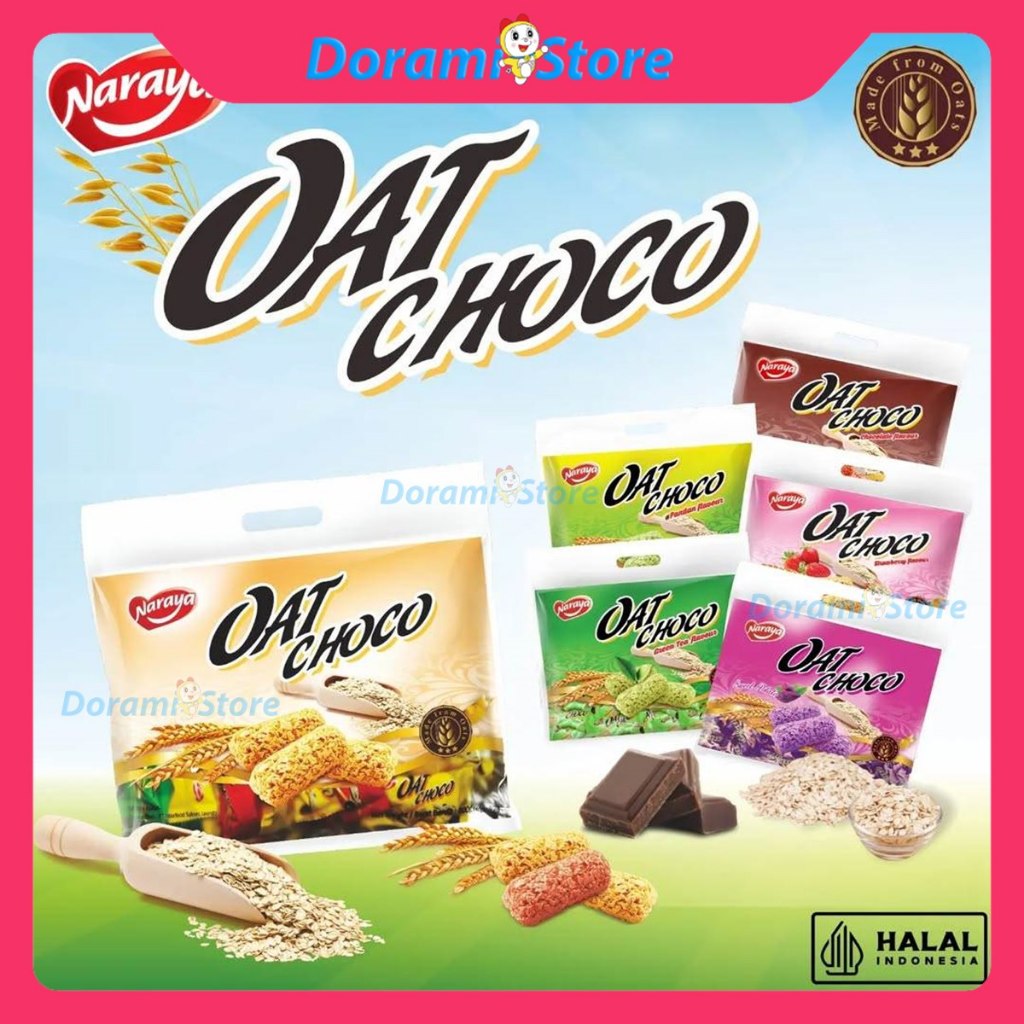 

Naraya Oat Choco 400gr / Cemilan Oat Enak Bergizi