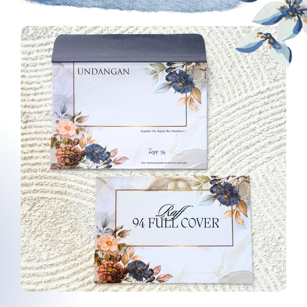 raff 94 - blangko undangan pernikahan - blanko undangan kosongan amplop