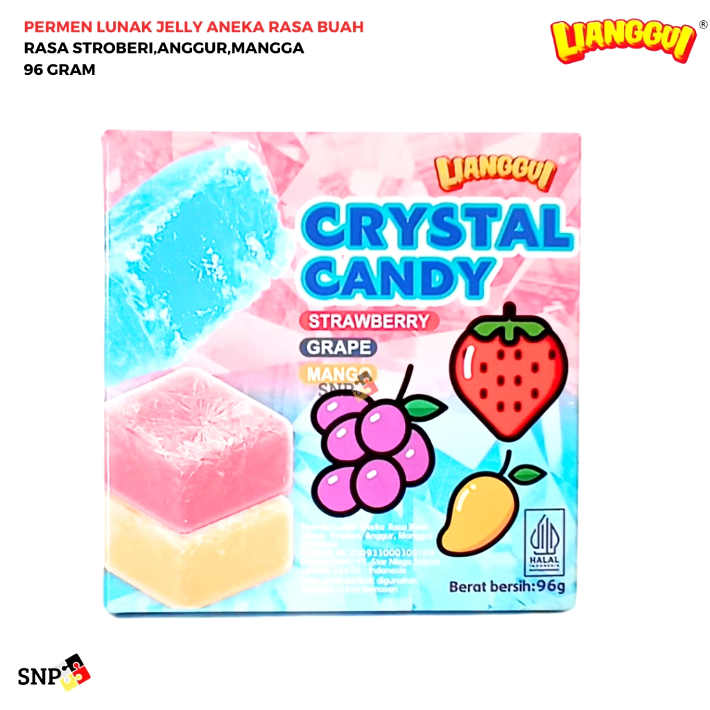 

LIANGGUI Crystal Candy Permen Lunak Rasa Buah 96 Gr