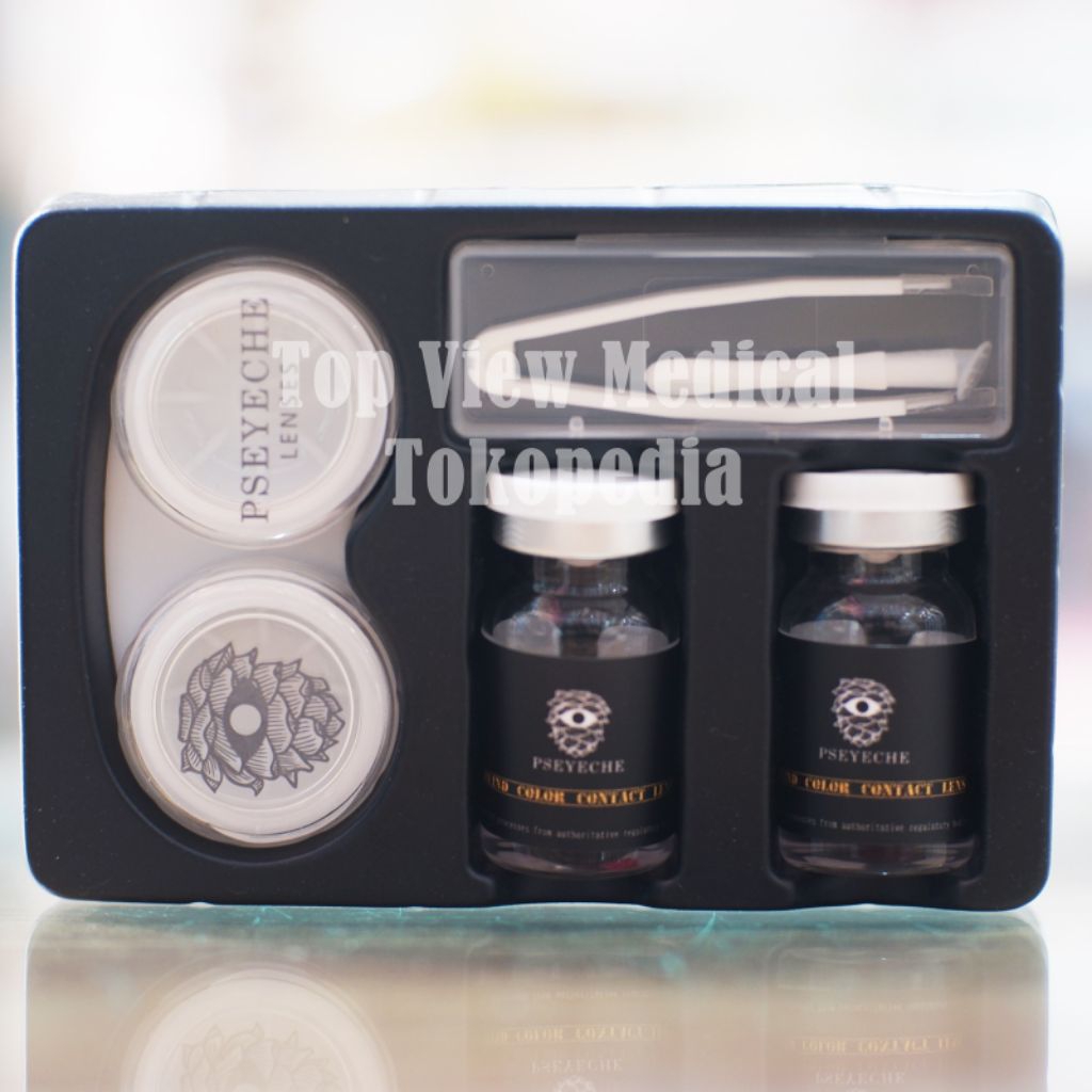 Lensa Mata Buta Warna Parsial Merah Hijau Soflens Ishihara PSEYECHE Contact Lens / Soft Lens 1 Tahun