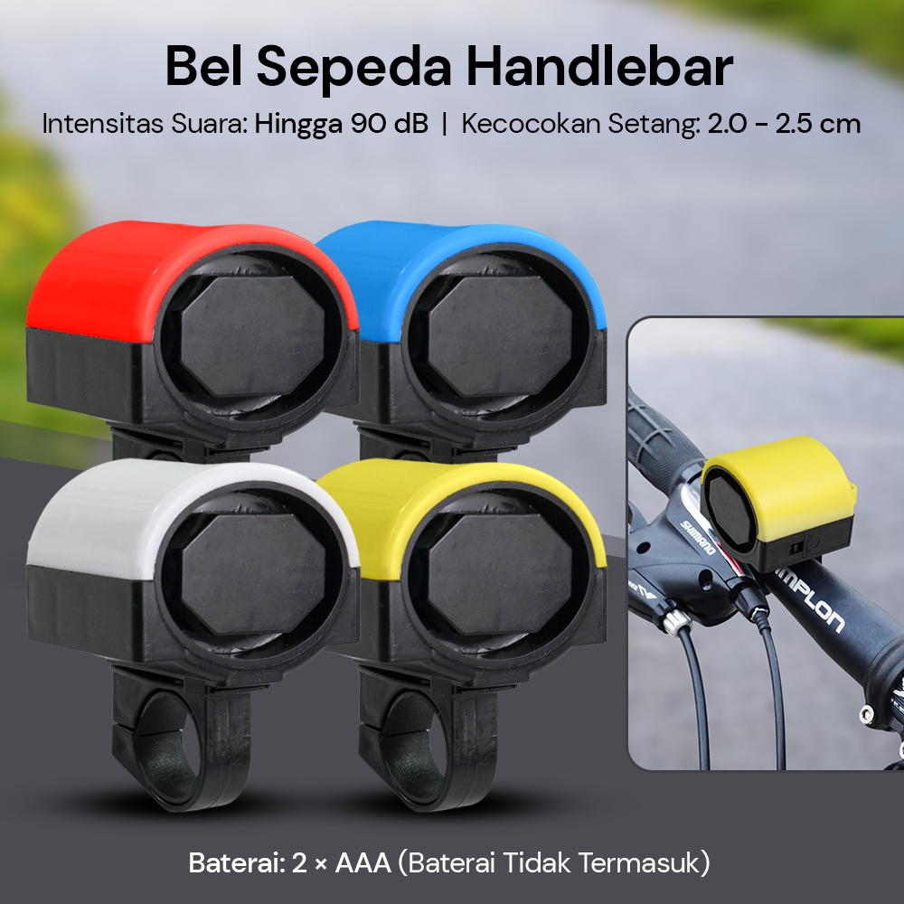 Bel Klakson Stang Sepeda Suara Keras 90dB Handlebar Electronic Loud Horn