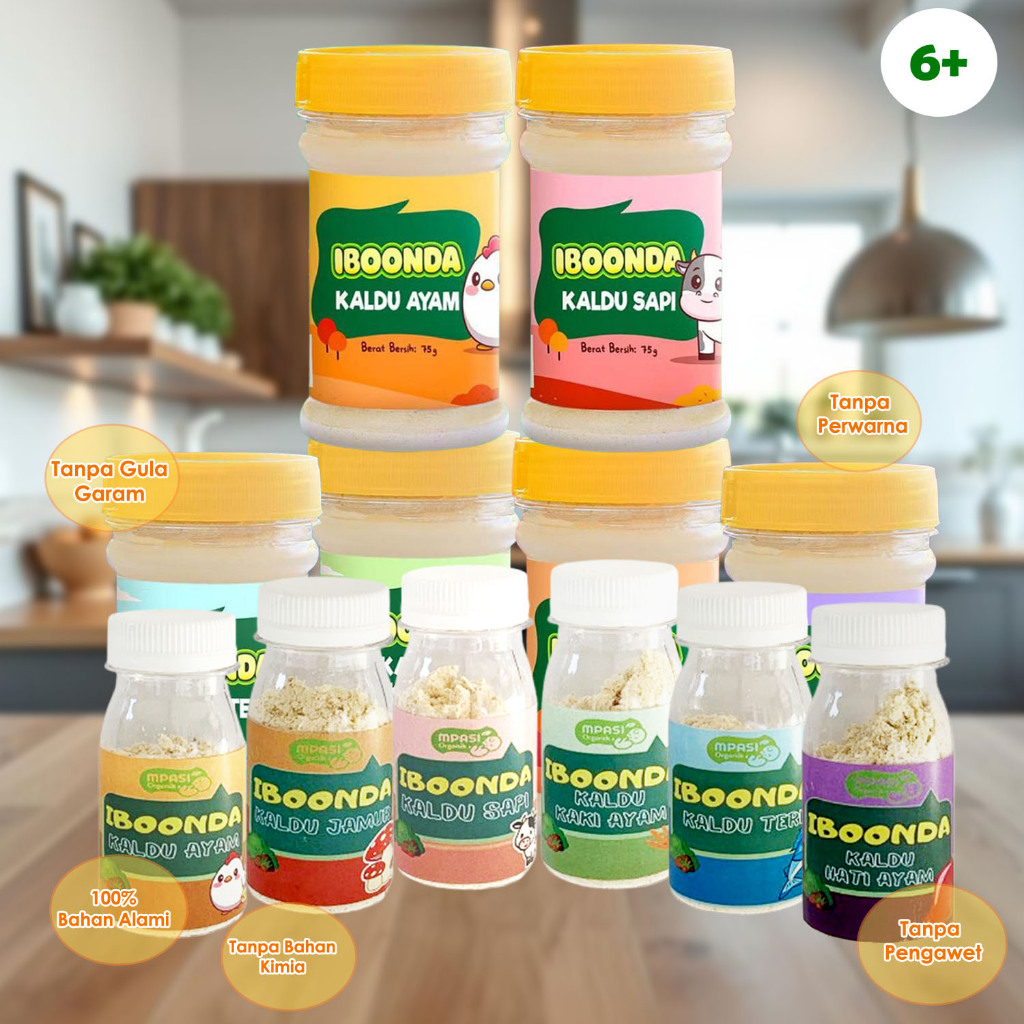 

IBOONDA Kaldu MPASI Kaldu Bayi Non MSG Non Gulgar / Kaldu Mpasi Bayi / Kaldu Bayi Sehat