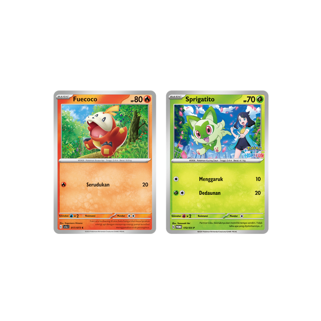 Pokemon TCG Sprigatito & Fuecoco Horizon Bundle (Promo Card)