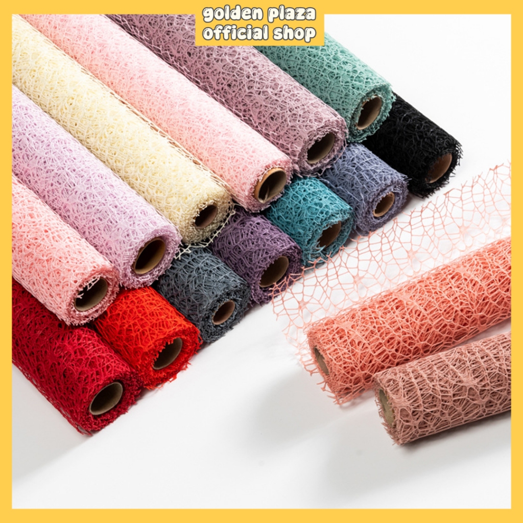 

1 ROLL Flower Wrapping Buket Spider Mash Korean Wrapping Jaring Roll Buket Bunga Roll ROLL10