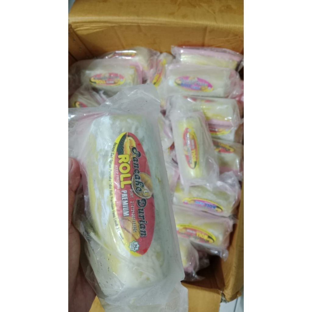 

Pancake durian roll premium murni manis legit