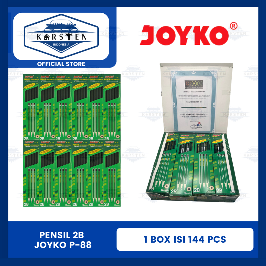 

Pencil | Pensil 2B Joyko P-88 (12 Lusin)