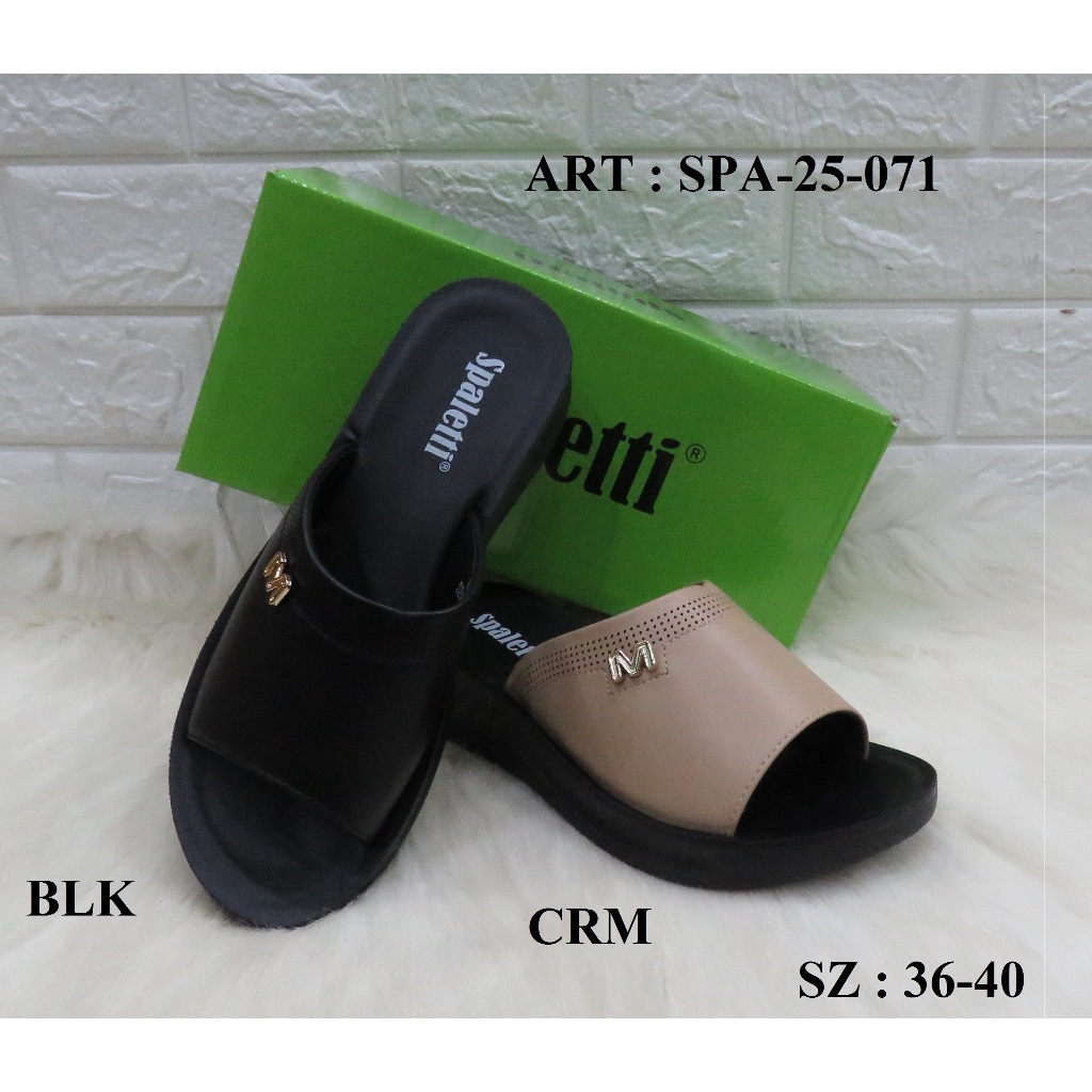 SANDAL WEDGES WANITA MEREK SPALETTI ART SPA-25-071 PRICE RP 320.900 BRAND ORIGINAL