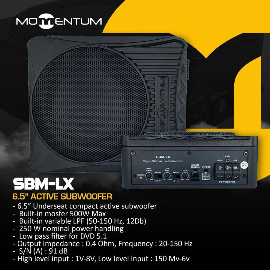 Subwoofer Kolong Slim 8 inch Subwoofer Active 8 inch Momentum SBM-LX Active Subwoofer