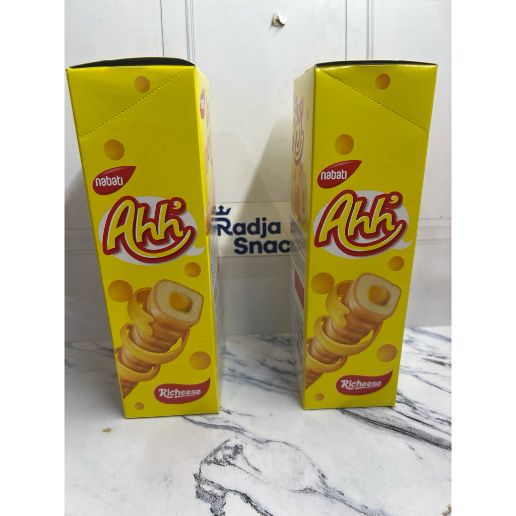 

wafer nabati AHH ah 1000 eceran biskuit wafer rasa keju isi 10pcs 9gr