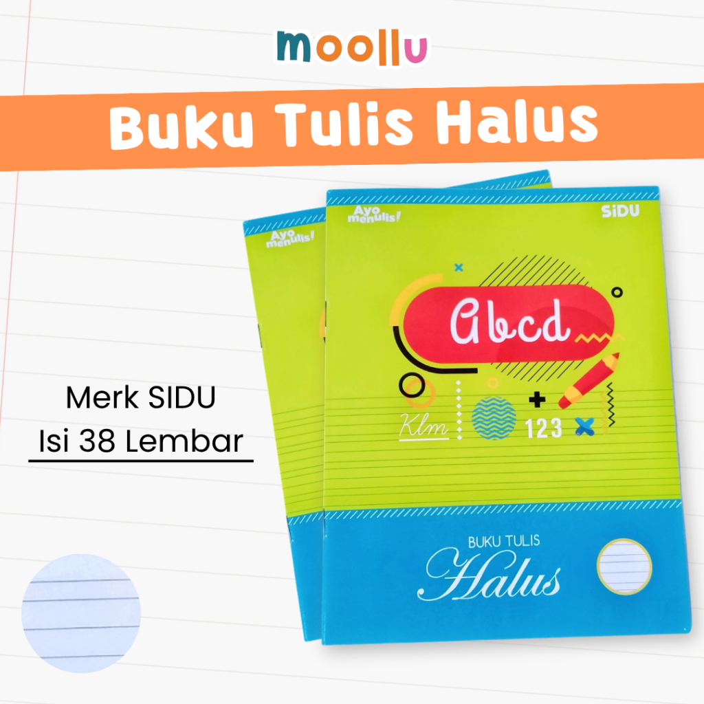 

Buku Tulis Sidu Halus 38 Lembar Garis 3 Tegak Bersambung Satuan / Buku Garis 3